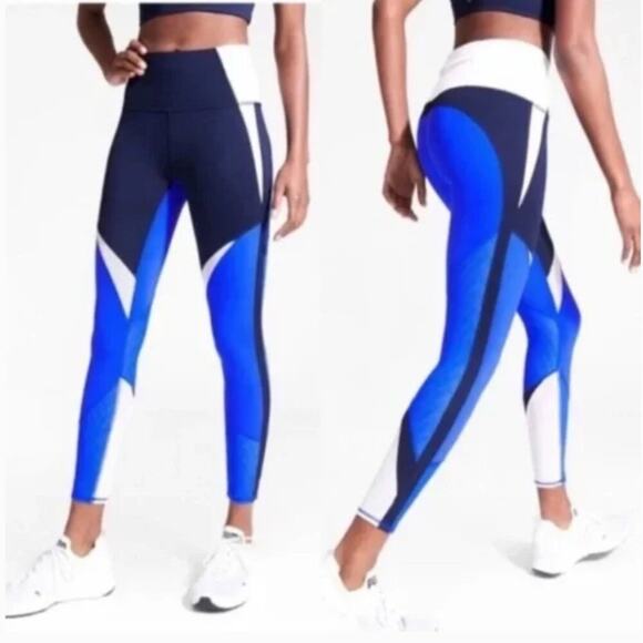 Athleta High Rise Precision 7/8 Ankle Tights - Picture 1 of 9